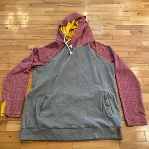 Ampersand Avenue Double Hood Sweatshirt Herringbone‎ 3XL